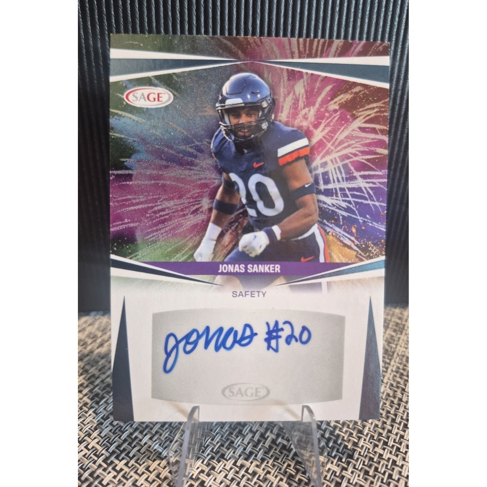 2024 Sage Jonas Sanker #A-JS Silver Fireworks‎ Autographs (AU) (RC) Saints